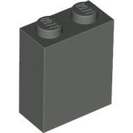 Lego kostka (kostička) 1x2x2, tmavě šedá (4206827)